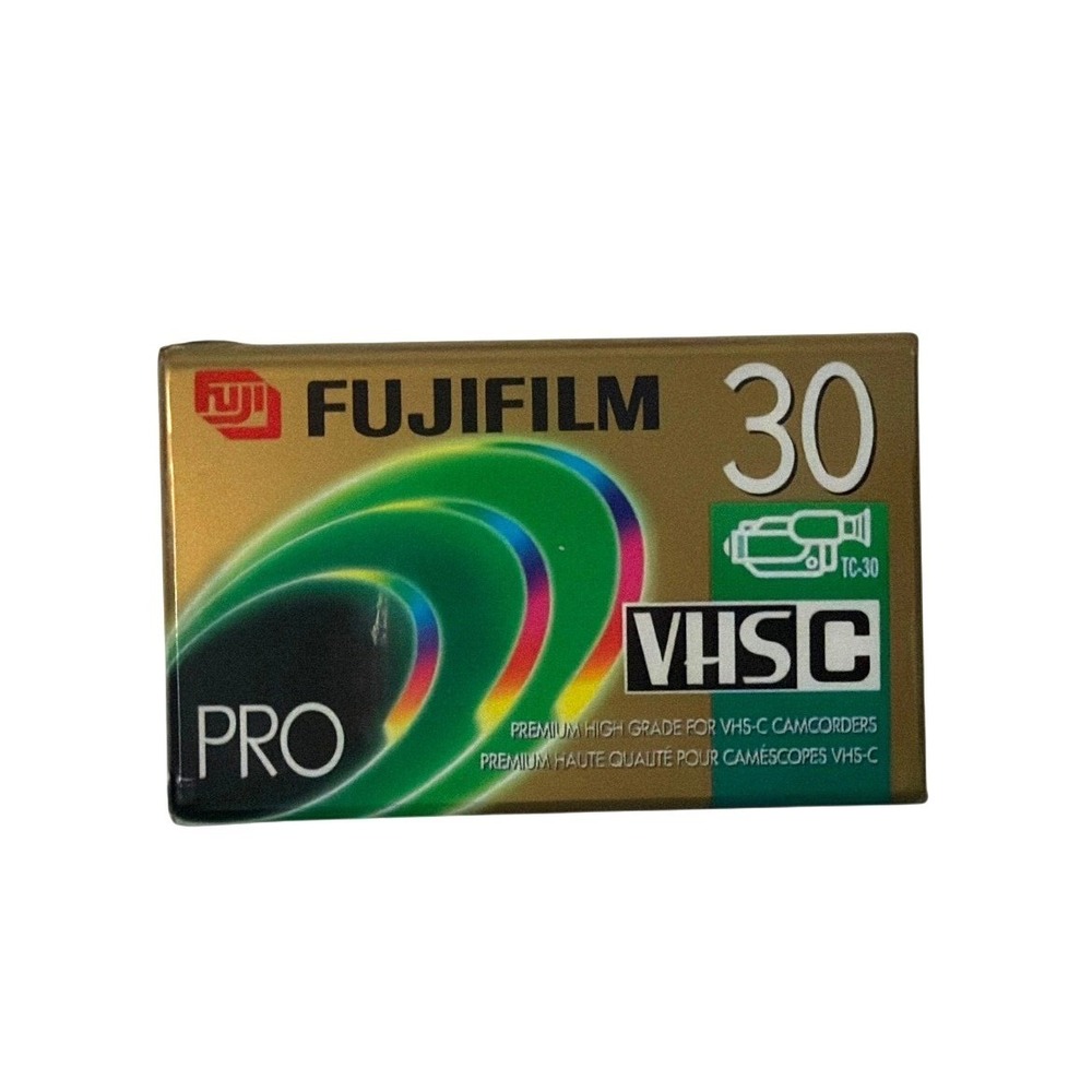 Fujifilm Pro VHS-C 30 TC-30 Blank Video Cassette Tape Premium High Grade Sealed